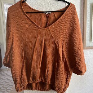 Shop Suunday Gaze Dolman Top, Medium (Orange)
